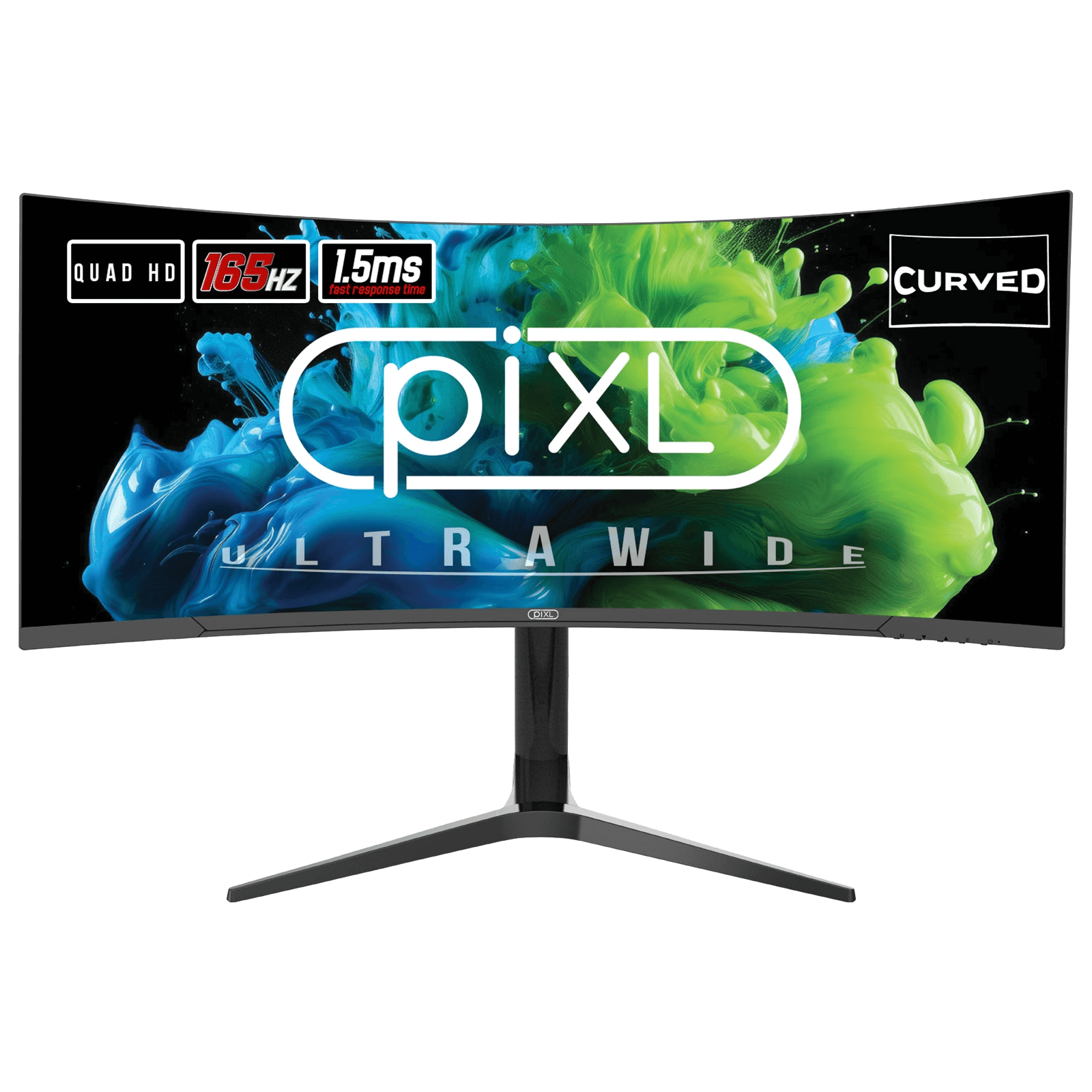 piXL CM34C7 34 Inch 165Hz UWQHD Quad HD Ultrawide Curved Gaming Monitor