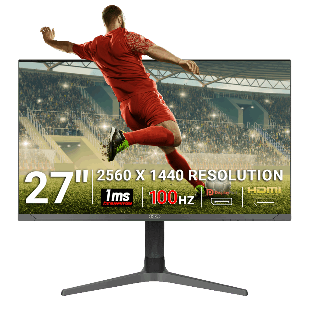 piXL CM27G7 27 Inch 100Hz QHD IPS Widescreen Gaming Monitor